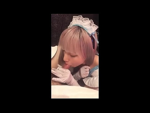 ❤️ Idol Seapánach [mayuka], culaith maid na Fraince, cuid 1, blowjob agus jerk off le lotion ️❌  Físeán porn  linn ️❤